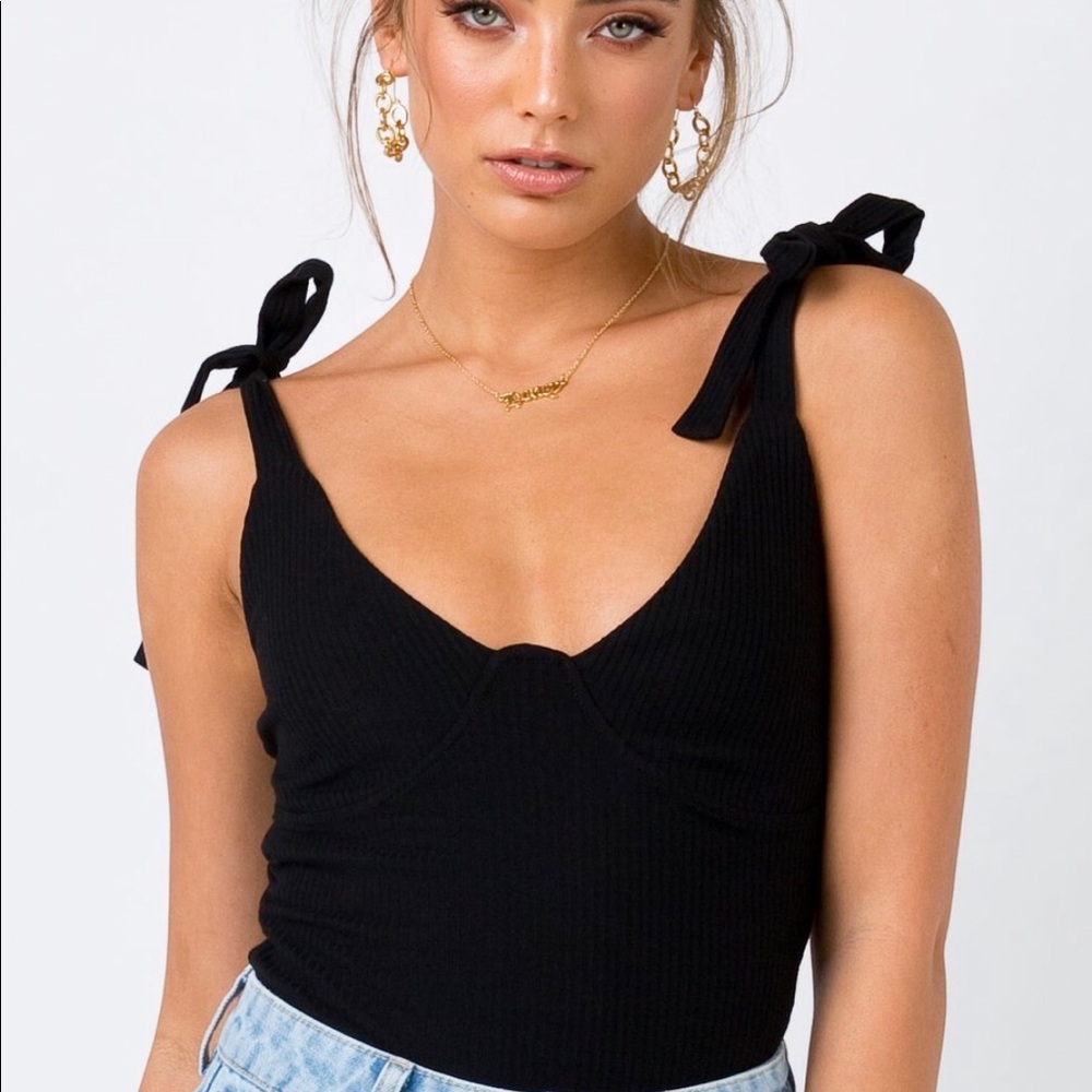 Clove tie up bodysuit